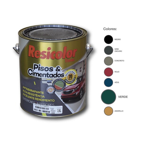 PINTURA PISO VERDE ACET. 900 ML Pintura Piso Verde Acet. 900 Ml