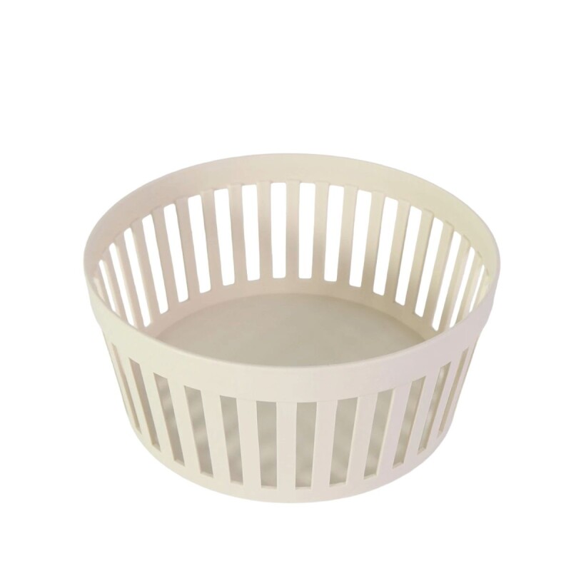 CESTA PLAST MARFIL 22.6X22.6X10CM Unica