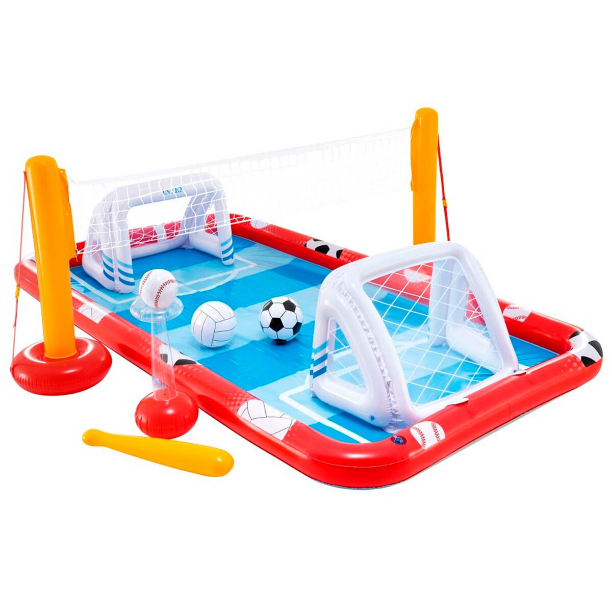 Piscina Intex 4en1 Cancha Fútbol + Volley + Baseball 