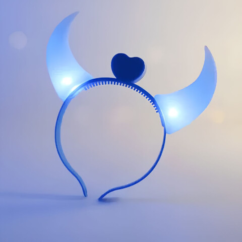 Vincha de Diablito con Luz Azul