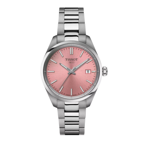Reloj Tissot PR 100 34MM de acero con esfera rosa Reloj Tissot PR 100 34MM de acero con esfera rosa