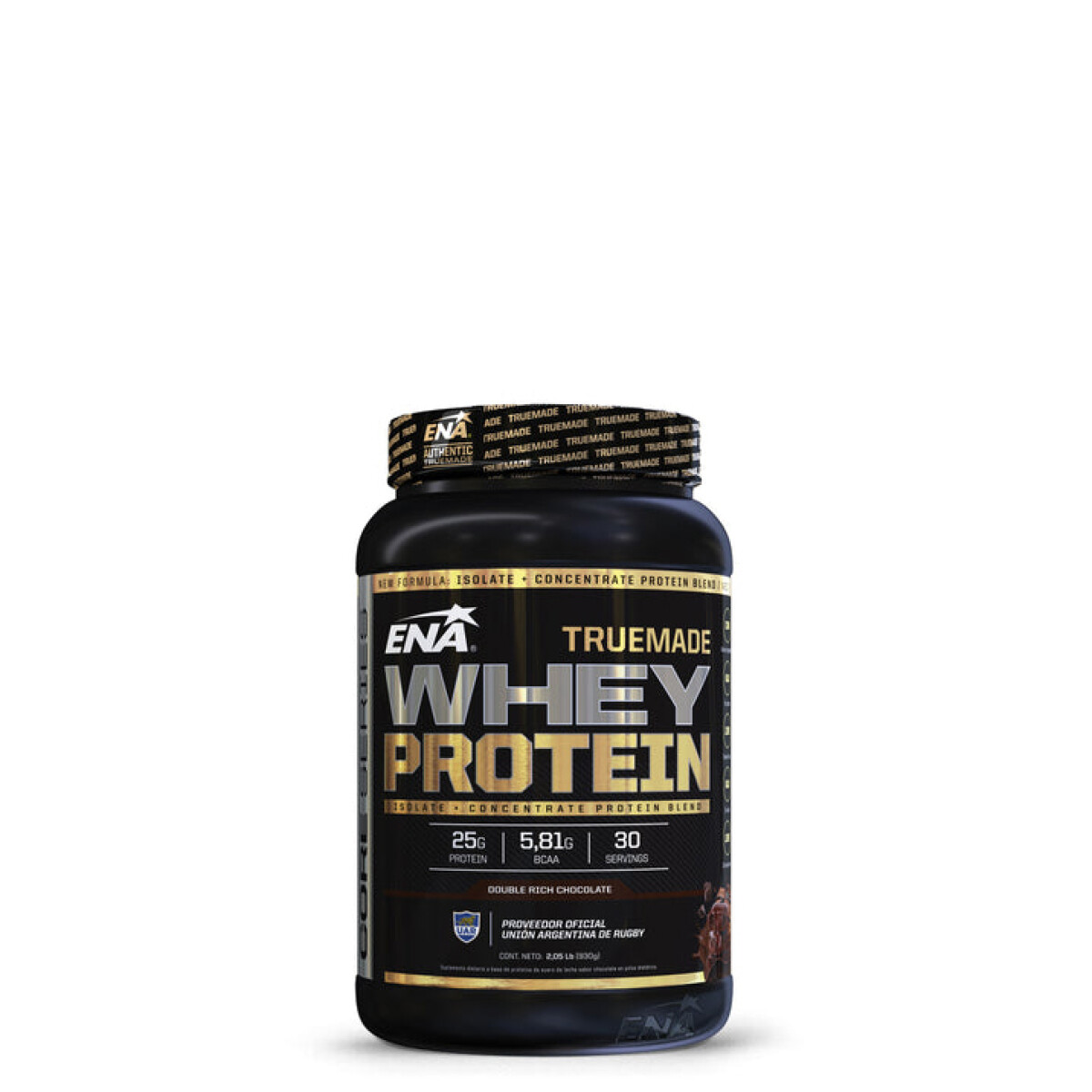 Suplemento Ena Whey Protein Truemade - Sabor chocolate - Marrón Chocolate 