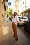 Leather jeans óxido Dorado