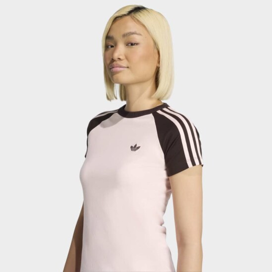 Remera Adidas 3 Rayas Rosado