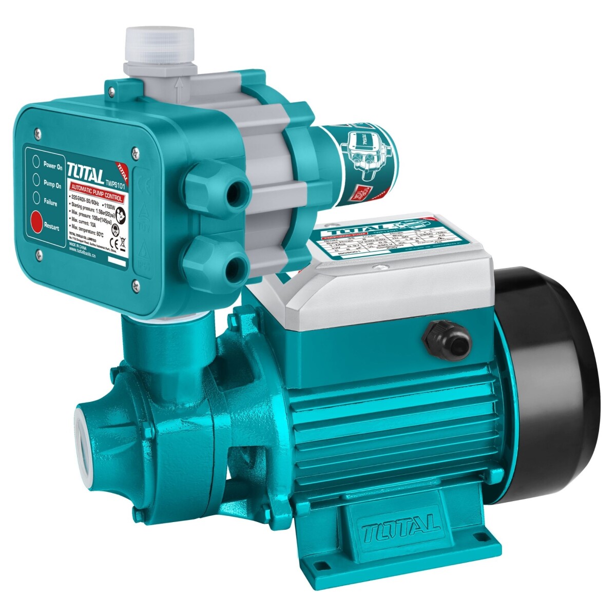 Bomba De Agua Periférica 1.0HP Con Controlador Tradicional 