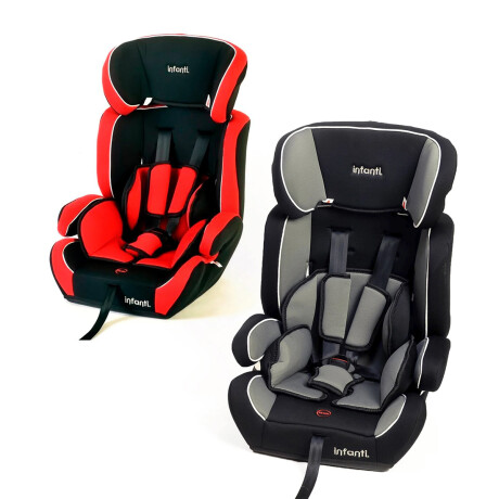 silla Butaca Booster P/ Auto Infanti Niños 9-36 Kg Rojo/Negro
