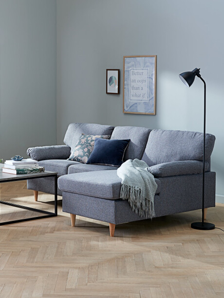 Sofá GEDVED chaise longue gris Sofá GEDVED chaise longue gris