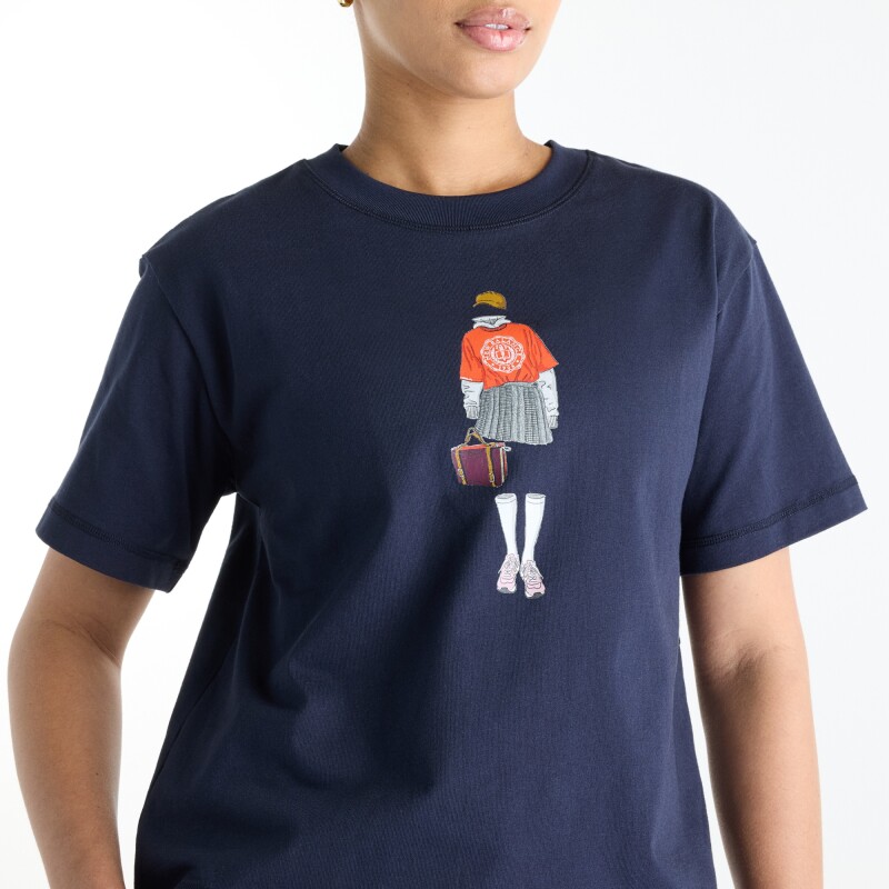 Remera New Balance de Dama - Varsity - WT62K2W4DNT NAVY