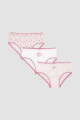 Pack x3 bombachas niña Pale pink