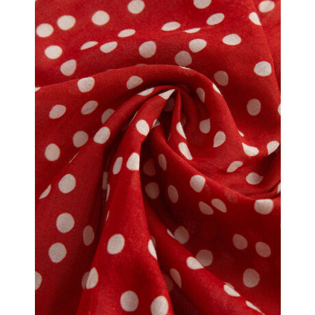 Set De Pañuelos De Raso Rojo Medio