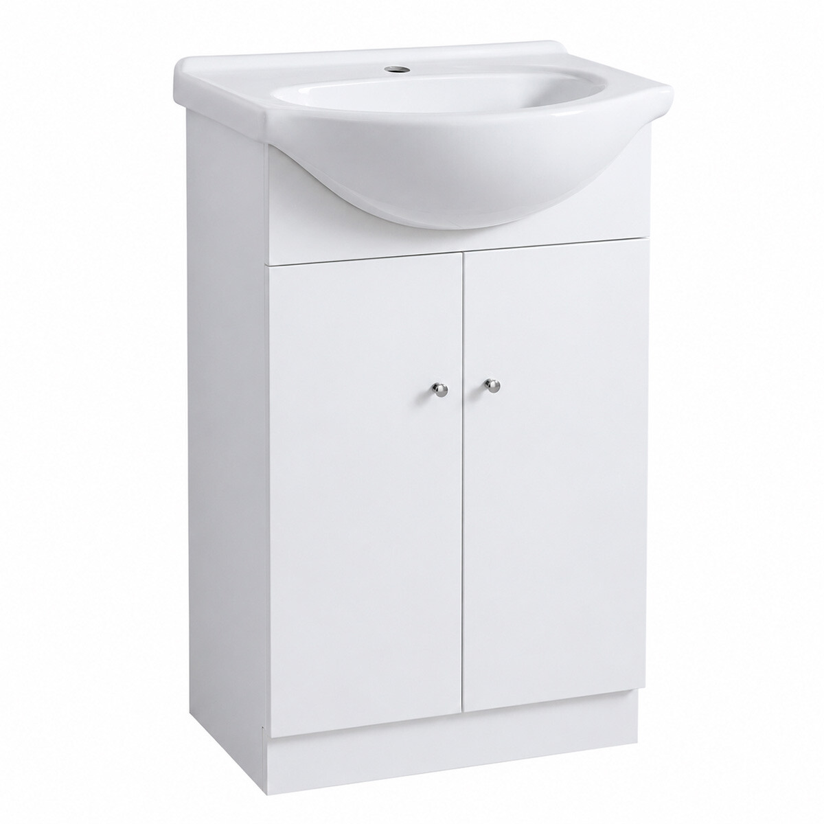 Mueble De Baño Dos Puertas Con Bacha / Color Blanco 