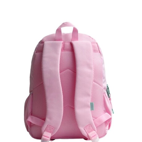 Mochila 2 bol + cartuchera Rosa