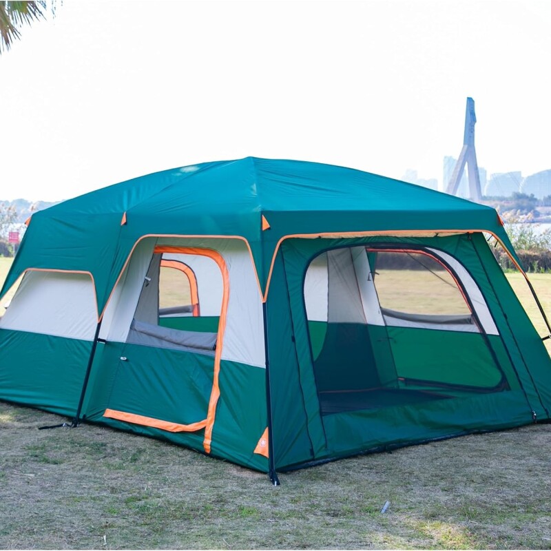 Carpa Estructural Reforzada 4-6 Personas Verde