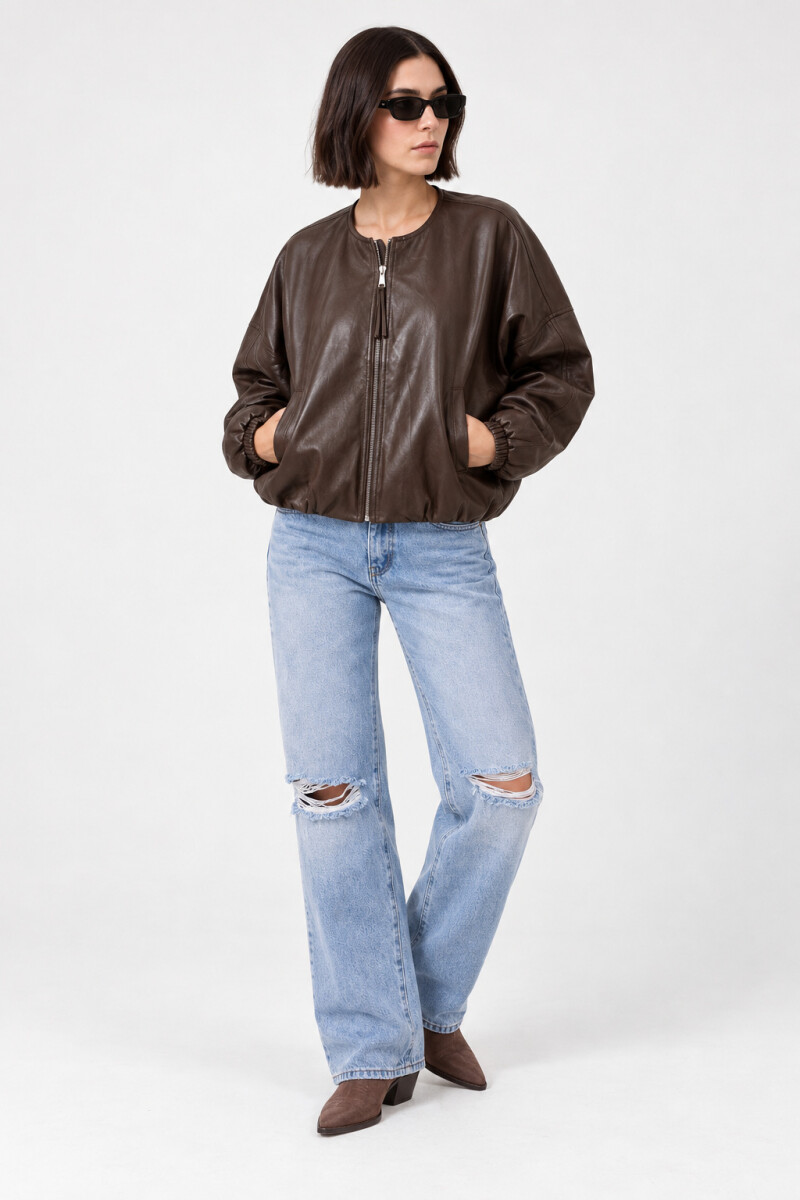 Campera Bomber - Chocolate 