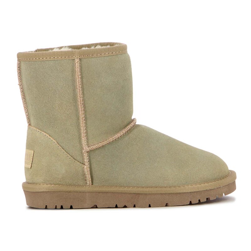 Country Pantubota T-alto / Cuero Suede / Water-resistant – Dama – Kaki Kaki