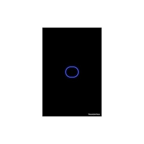 Plaqueta inteligente WIFI touch 1 canal negro -TRAMONTINA TE3910