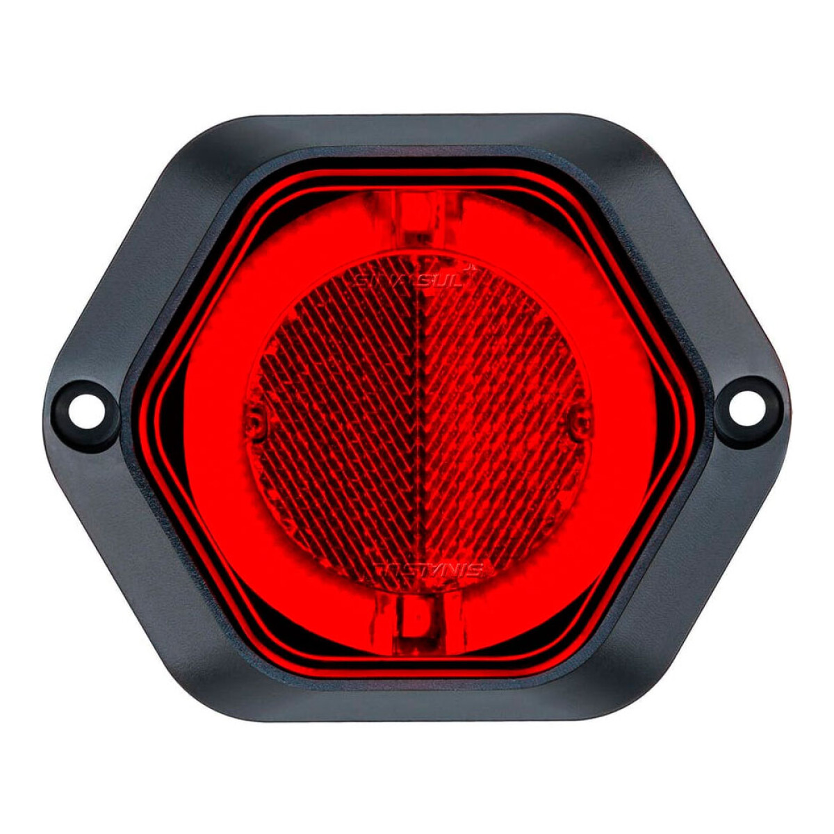 FAROL - FARO POSICION HEXAGONAL ROJO LED 12/24V GUIA AZUL - 