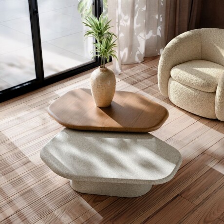 Conjunto de mesas de living Seixos Conjunto de mesas de living Seixos