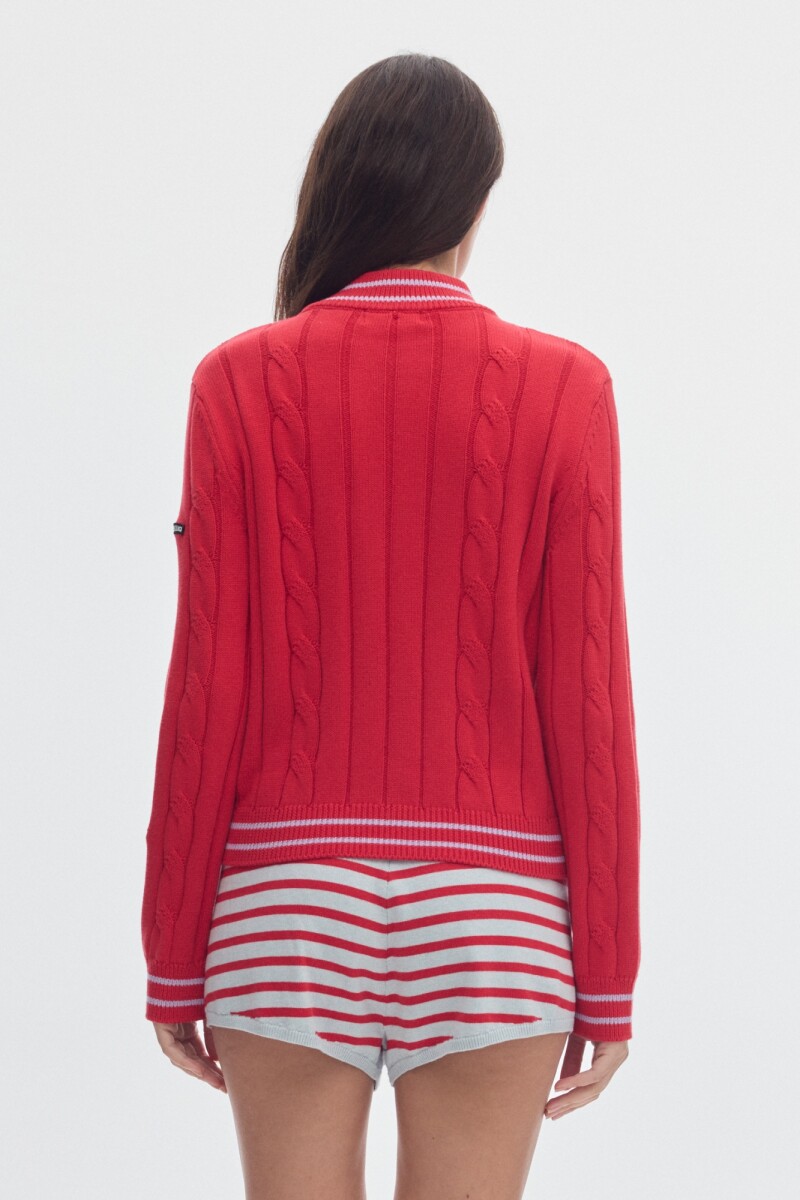 Cardigan Darby Red