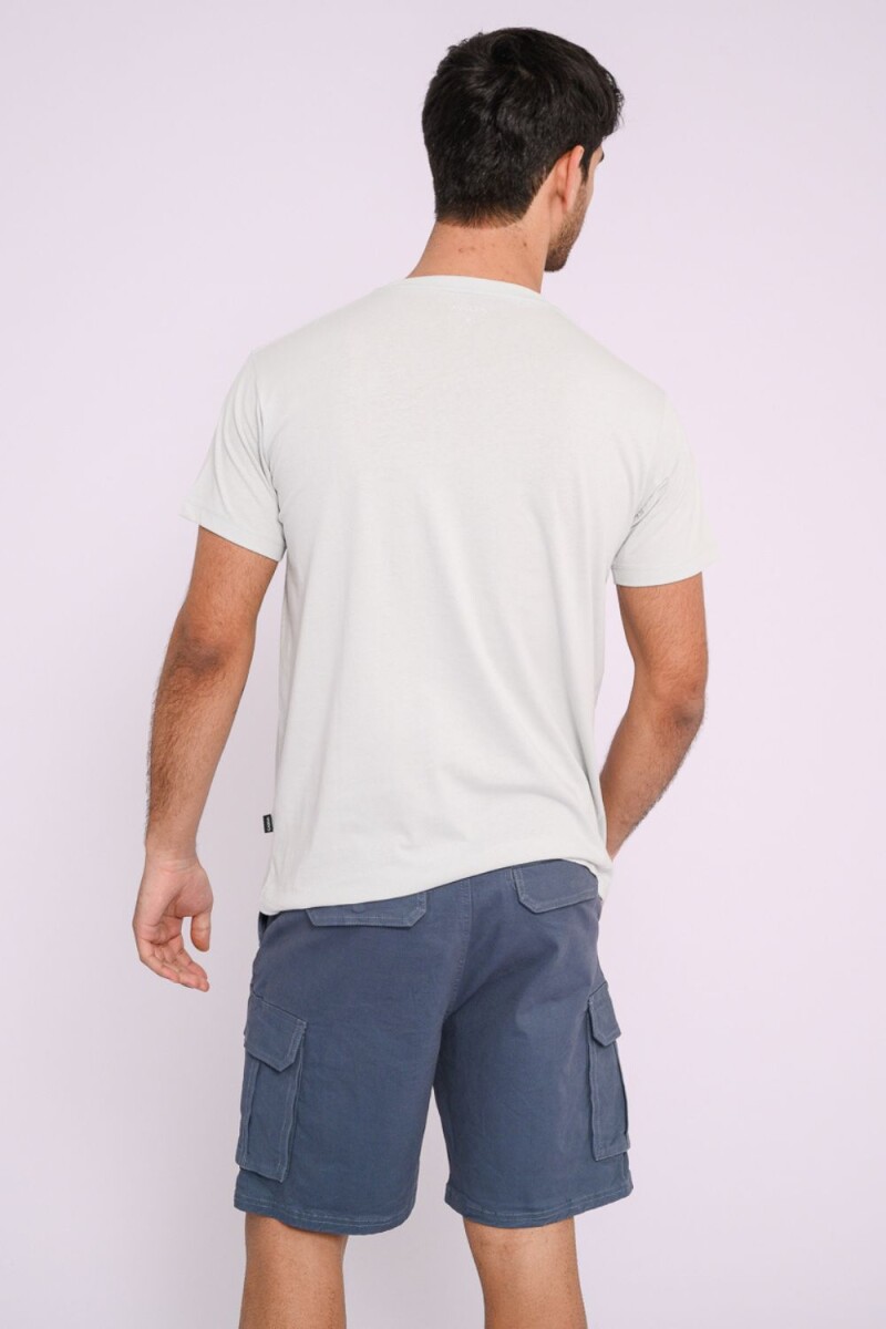 Remera estampada Celeste