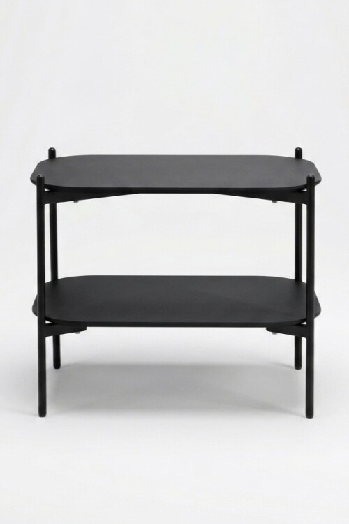 Mesa auxilliar TB-10 doble Negra