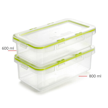 Recipiente de Alimentos Hermetico Verde 600ml Ibili Recipiente de Alimentos Hermetico Verde 600ml Ibili