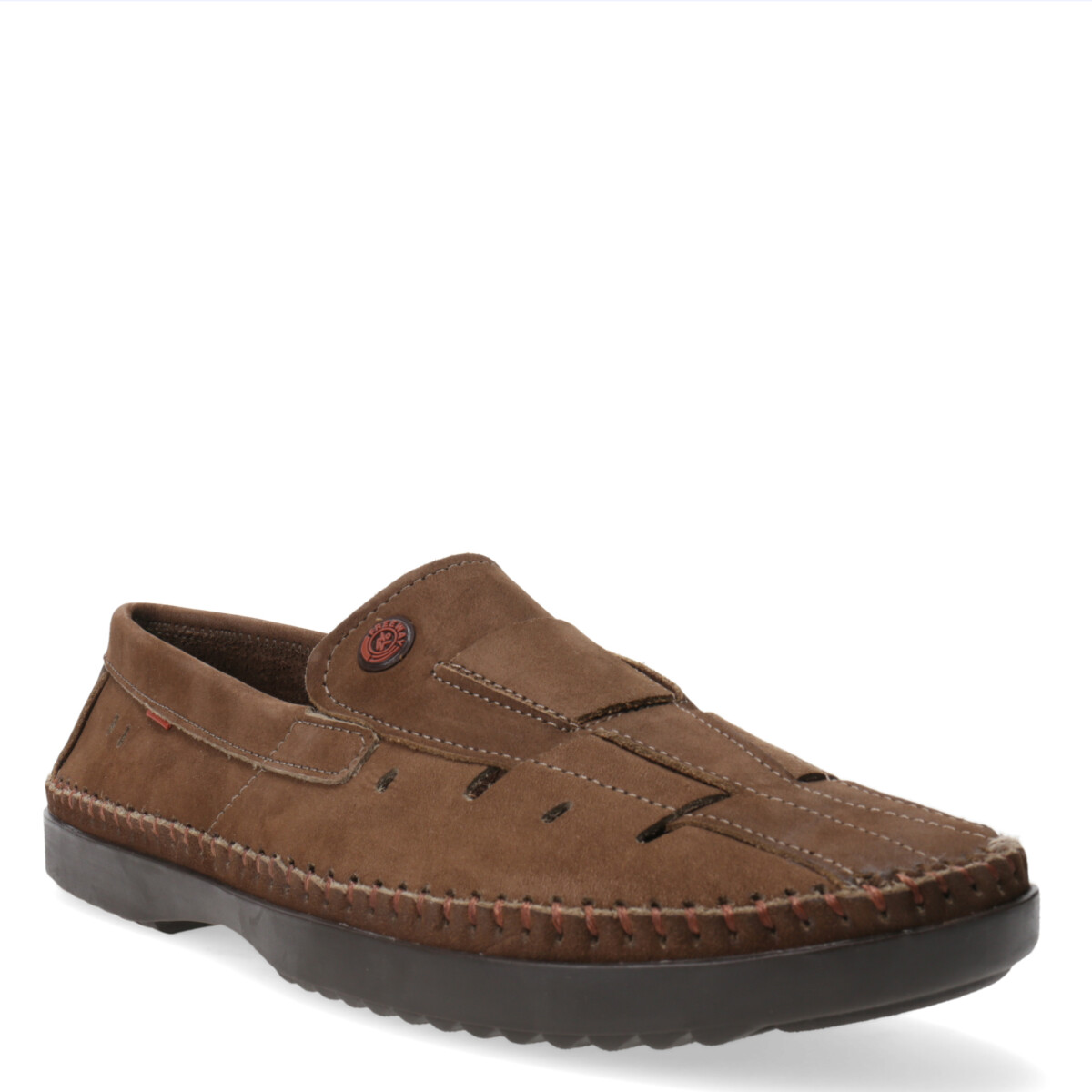 Mocasín de Hombre Freeway Casual - Marrón Alga (Nobuk) 