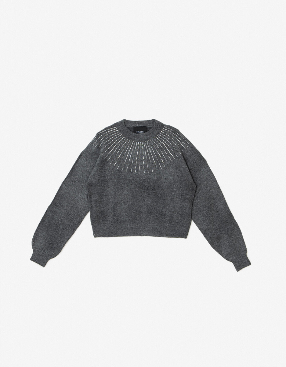 Sweater Tejido Con Hotfixs 