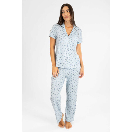Pijama americano liberty mc Celeste