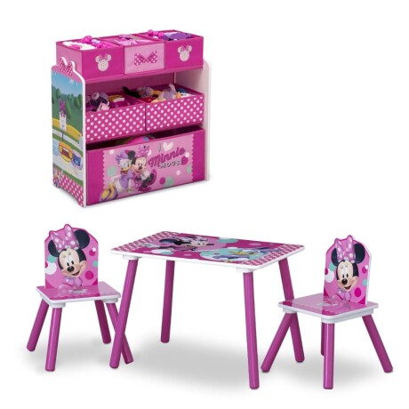 Set juego de mesa y organizador Minnie Mouse Disney ROSADO