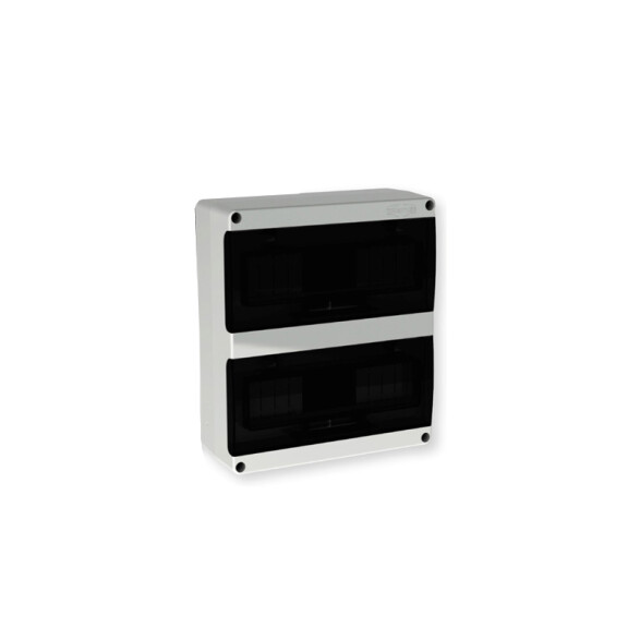 Tablero Luxury MAX riel DIN 24mod IP66 puerta fumé CO7406