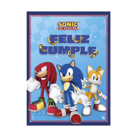 Cotillón Afiche Sonic 53 x 39 cm U