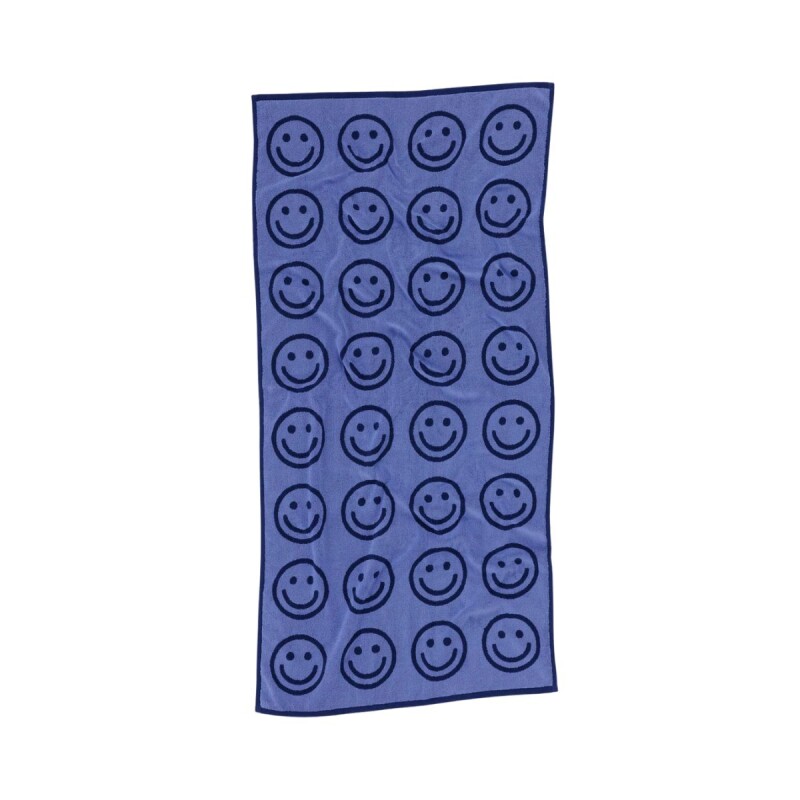 Toallón De Baño 100% algodón orgánico 152x76 Cm Happy Blue