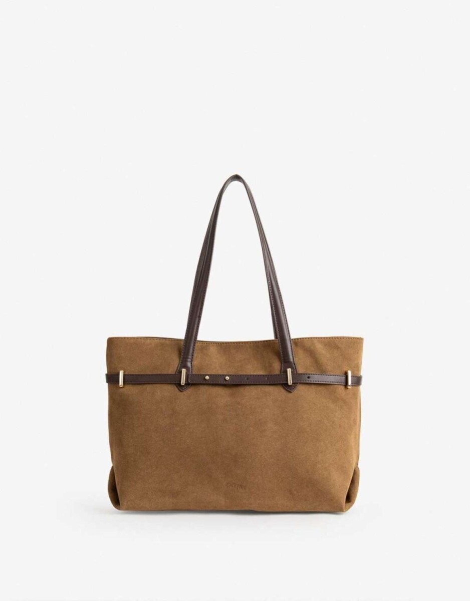 Cartera Shopper - Marron camel 