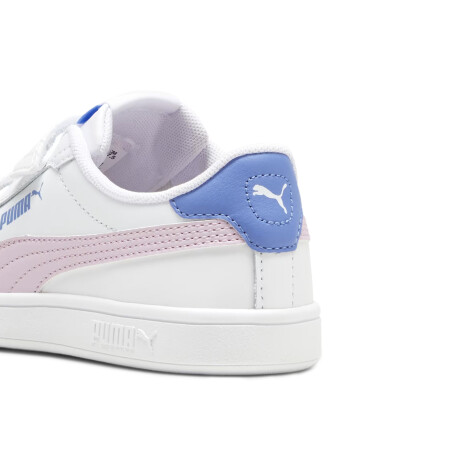 Championes Puma Smash 3.0 L V de niño White & Pink