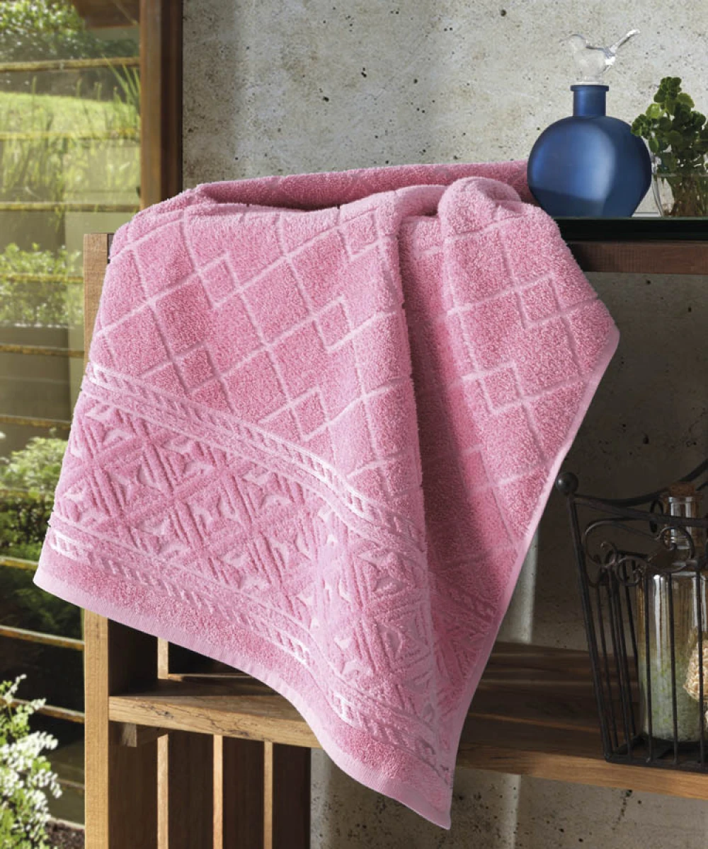 Toalla Mano Comfort Dohler 100% Algodón 50 x 90 cm - 5281-ROSA 