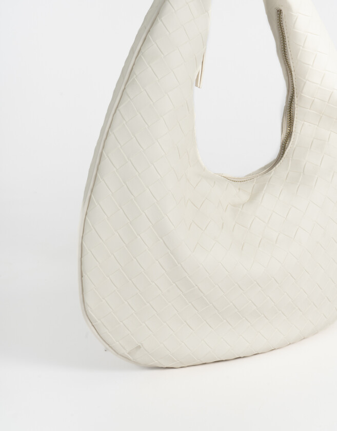 Saca Cartera Saca Trenzada - Blanco Crudo