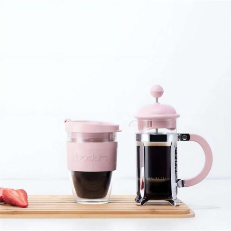 Cafetera 350Ml 3 Tazas Caffetiera Bodum Rosa/Cromo
