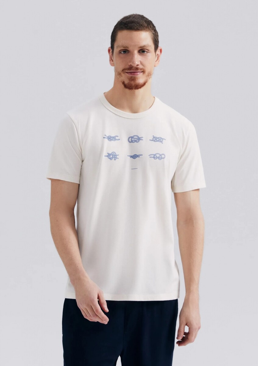CAMISETA MANGA CORTA CON ESTAMPA - BEIGE 
