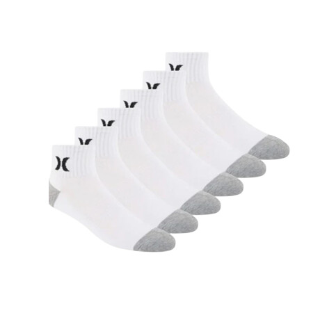 Medias Hombre Hurley 6PK - Black / White / Grey White