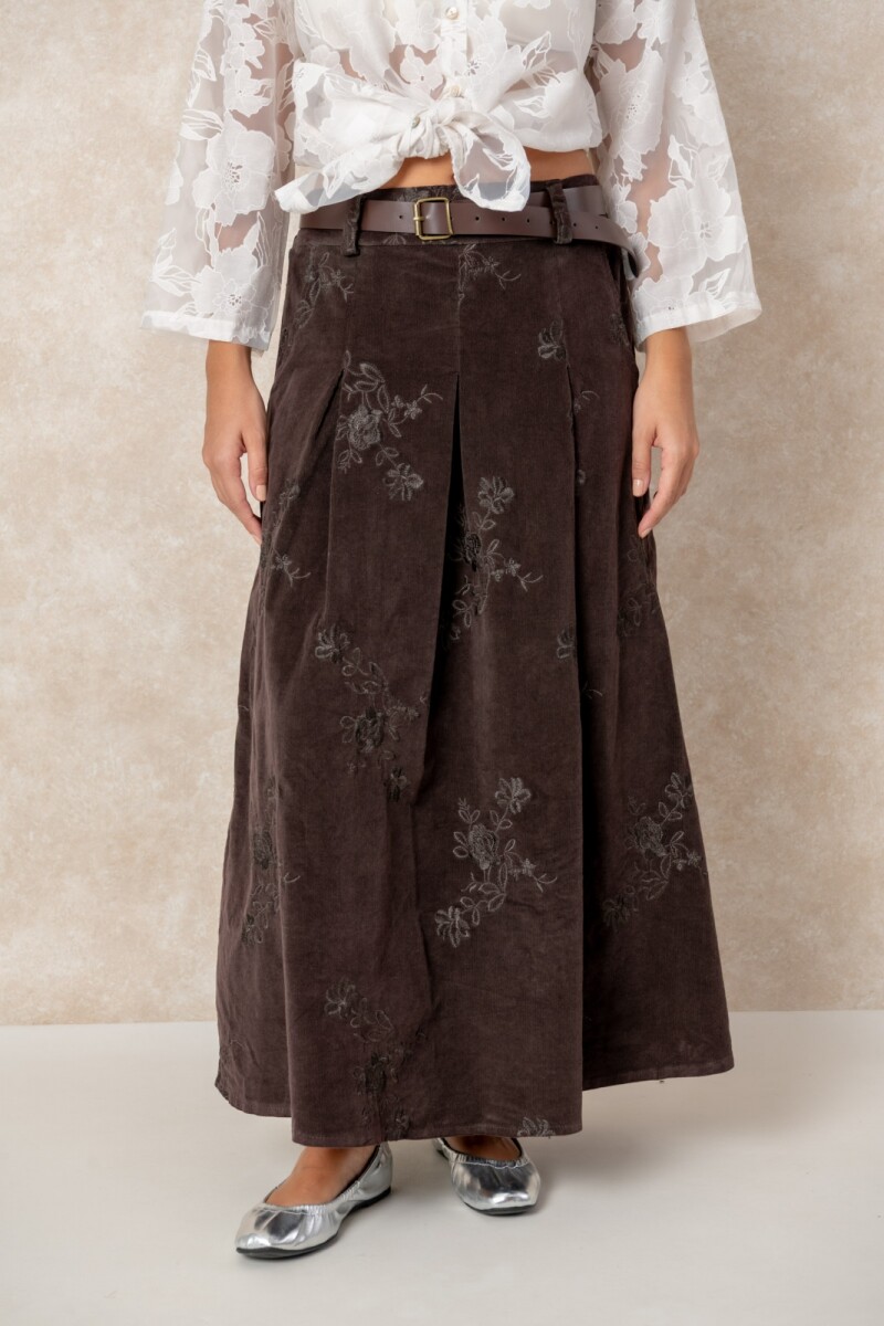 POLLERA MERY - Chocolate 