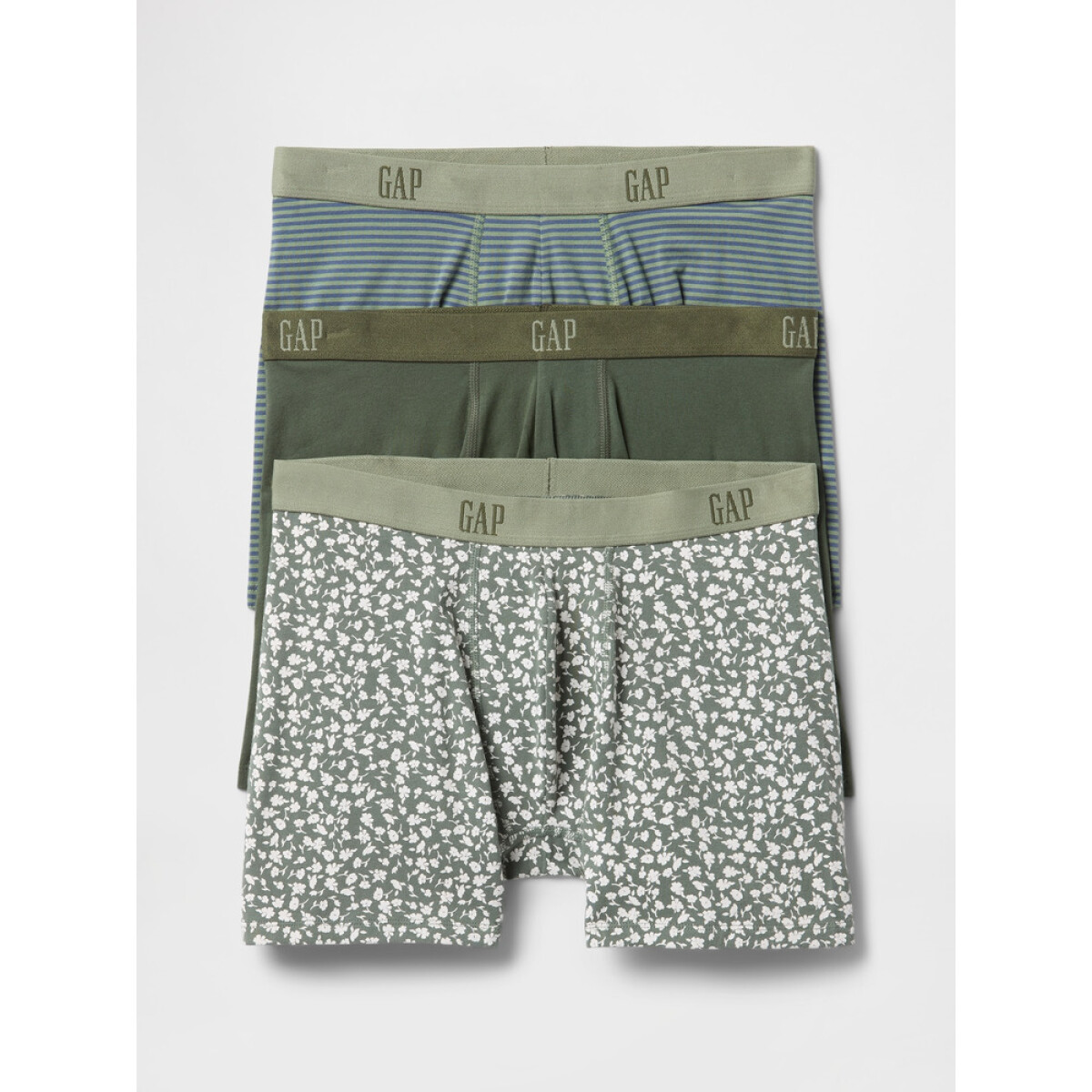 V-3PK BOXER BRIEFS - THYME 19-0309 TCX 