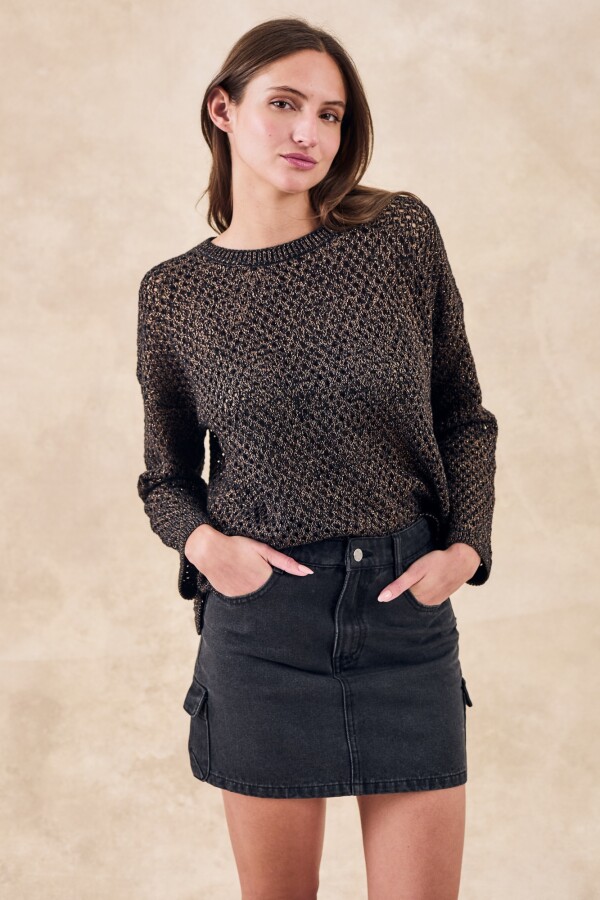 Sweater Lurex Negro