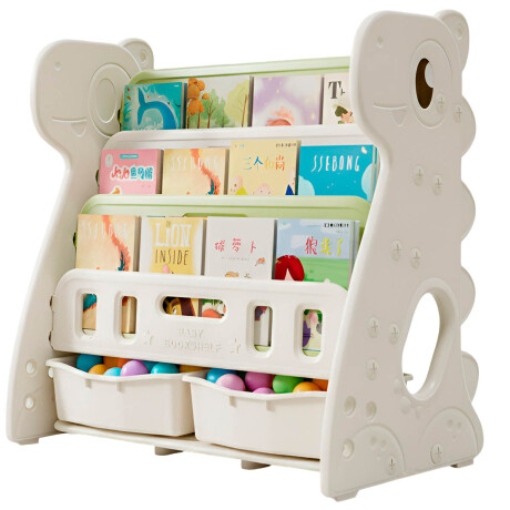 Biblioteca Infantil Mueble Organizador Zapatera Blanco