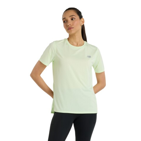 Remera New Balance de Dama - Sport Essentials - WT41222MEW GREEN