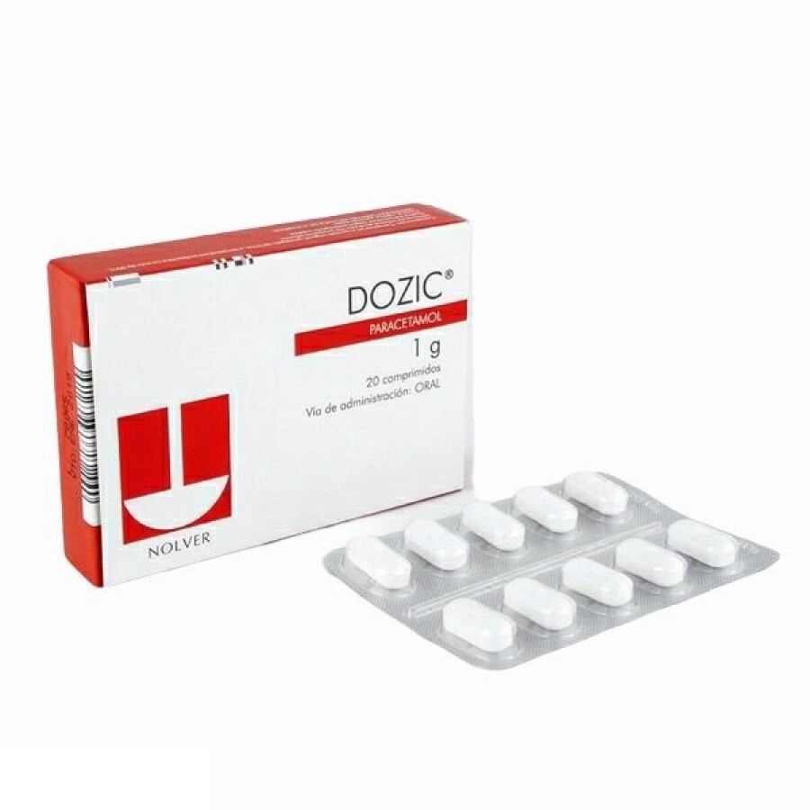 Dozic 1 g 20 Comprimidos - Nolver Dozic 1 g 20 Comprimidos - Nolver