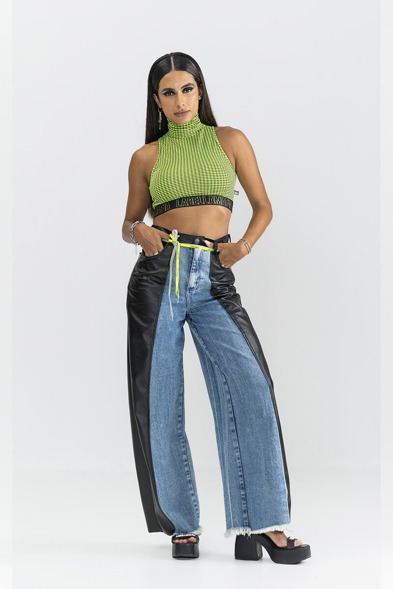 REMERA TOP VERDE LBM 