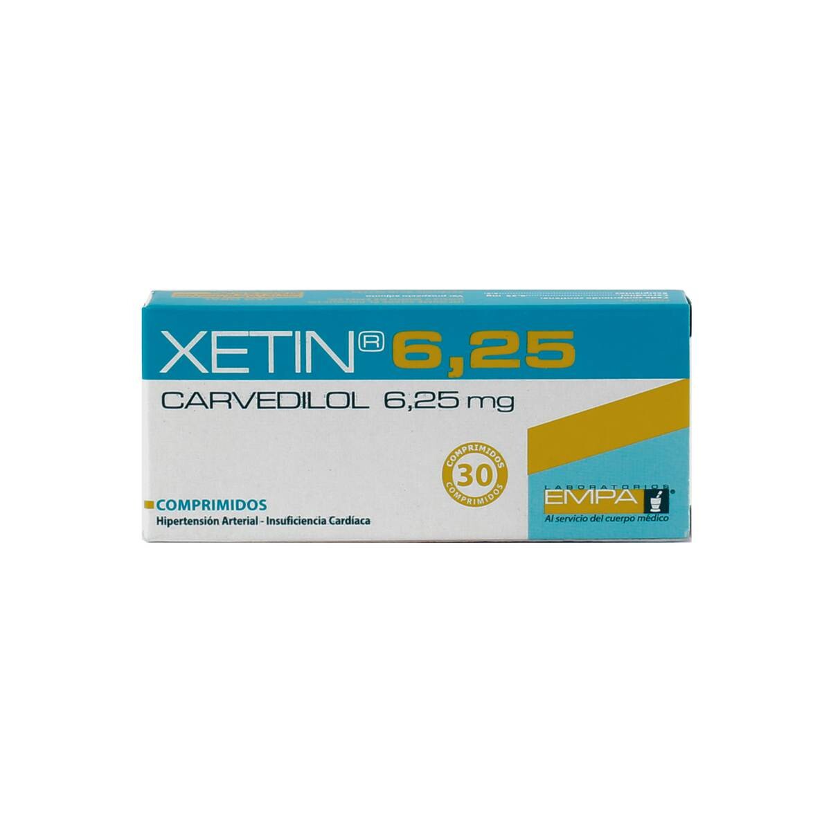 XETIN 6,25 MG. CJ X 30 COMP. 