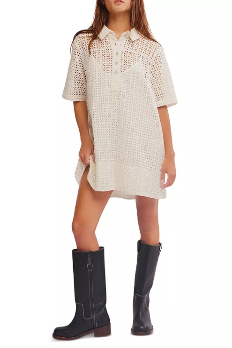 VESTIDO REMINO EYELET Marfil