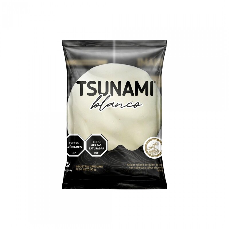 Alfajor Chocolate Blanco Tsunami - 90 gr Alfajor Chocolate Blanco Tsunami - 90 gr